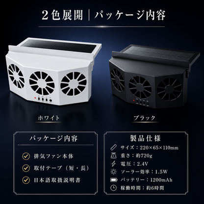 AirCarOne™ ｜ 停車中に熱気を消し去る技術。