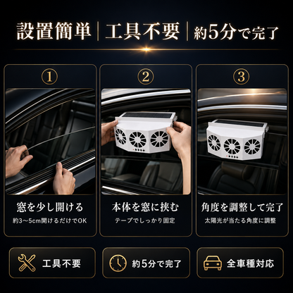 AirCarOne™ ｜ 停車中に熱気を消し去る技術。
